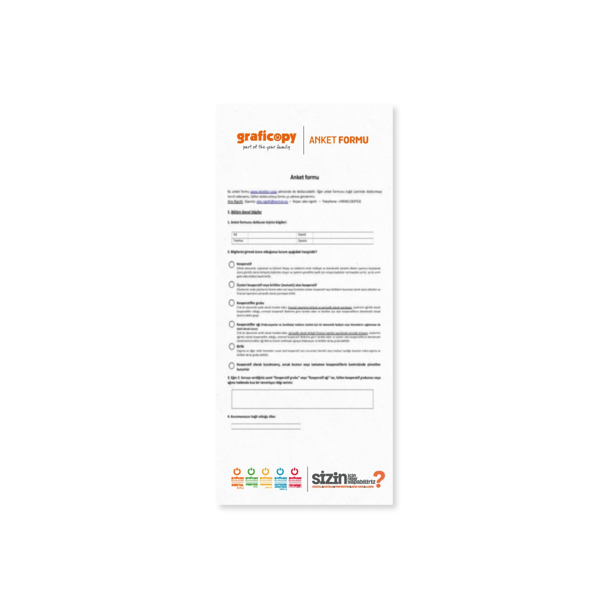Graficopy Anket Formu