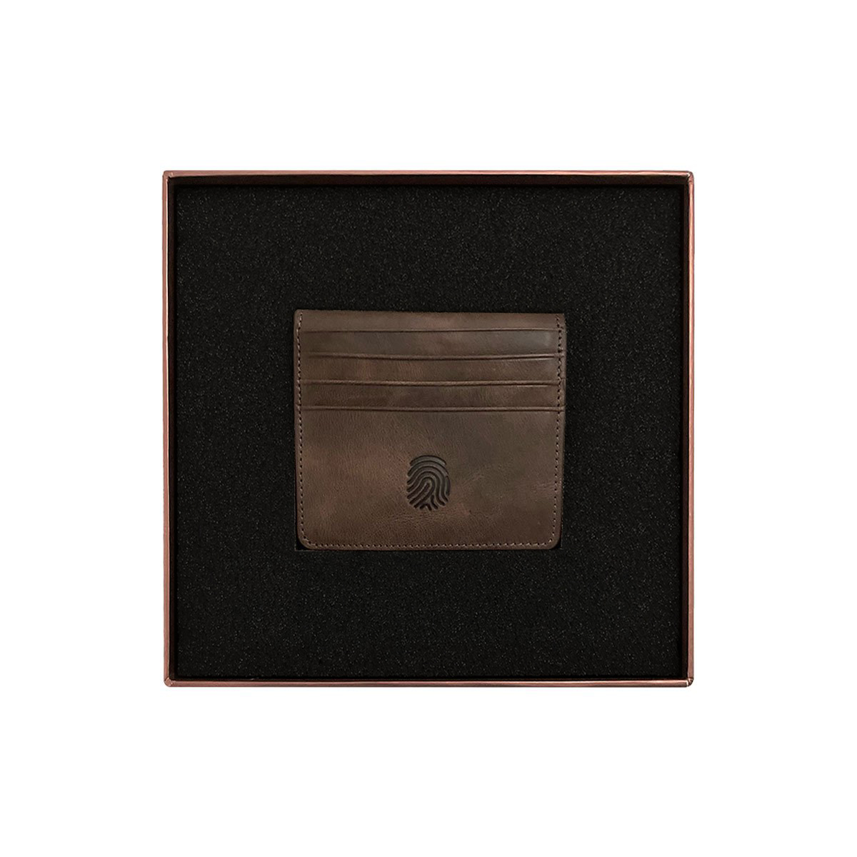 Finger Print Deri Kahverengi Czdan FD-7535