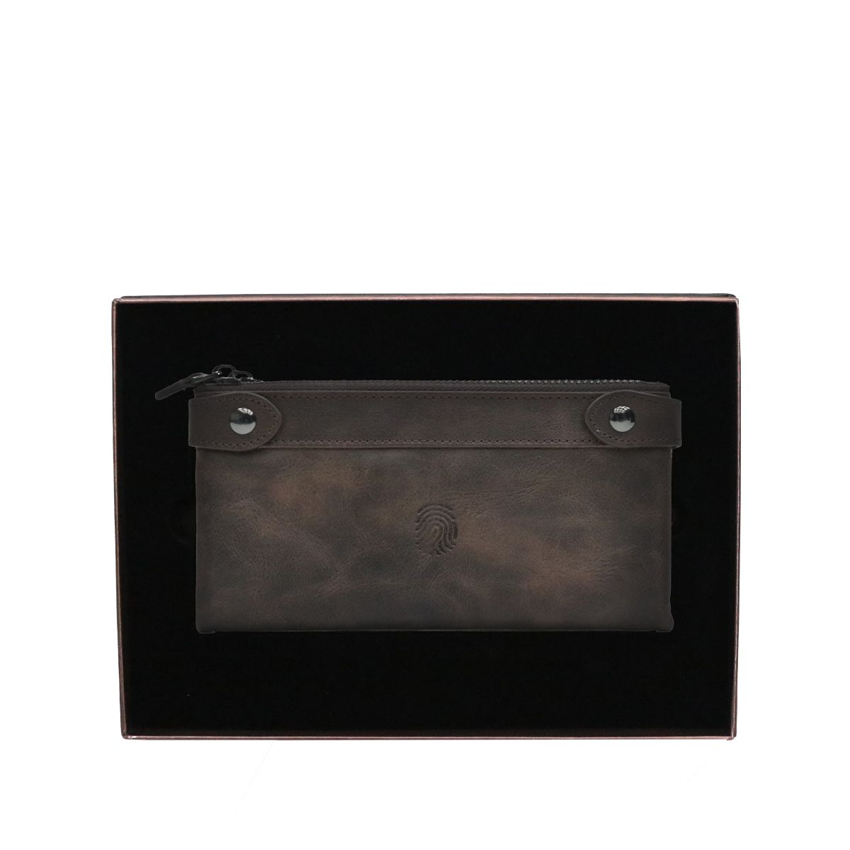 Finger Print Deri Kahverengi Czdan FD-7536