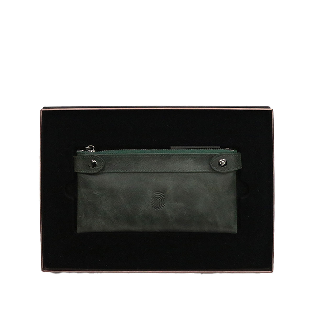 Finger Print Deri Yeil Czdan FD-7537