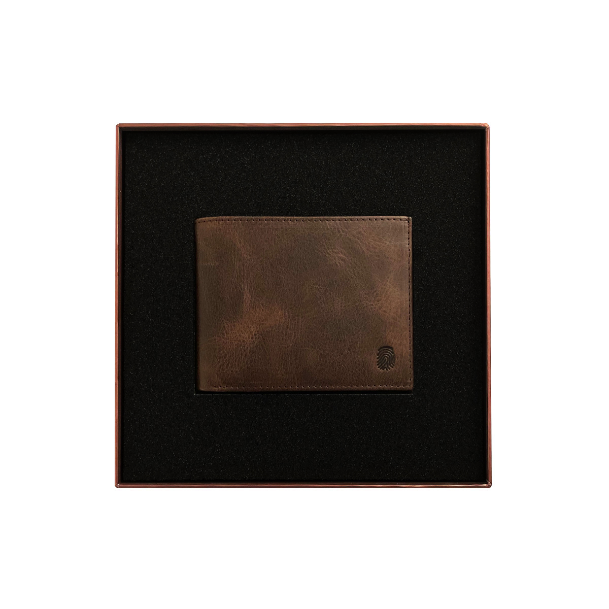Finger Print Deri Kahverengi Czdan FD-7538