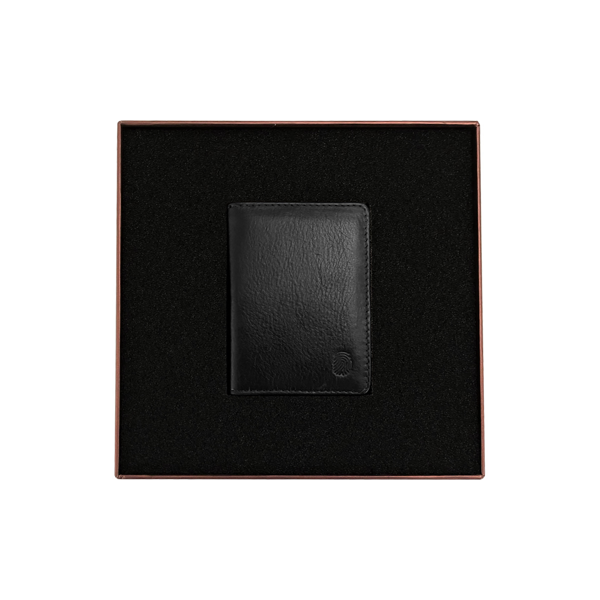 Finger Print Deri Parlak Siyah Czdan FD-7539