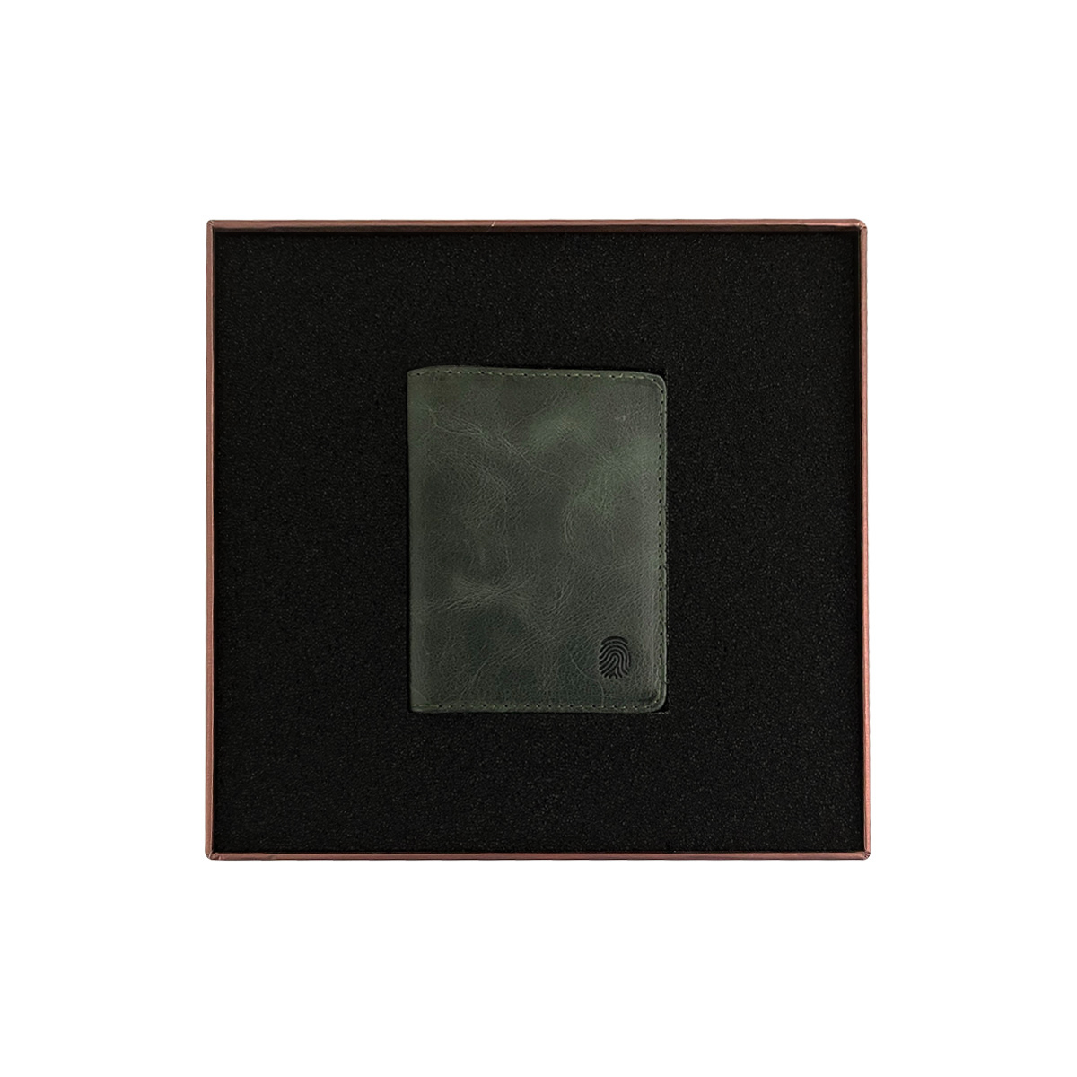 Finger Print Deri Yeil Czdan FD-7539