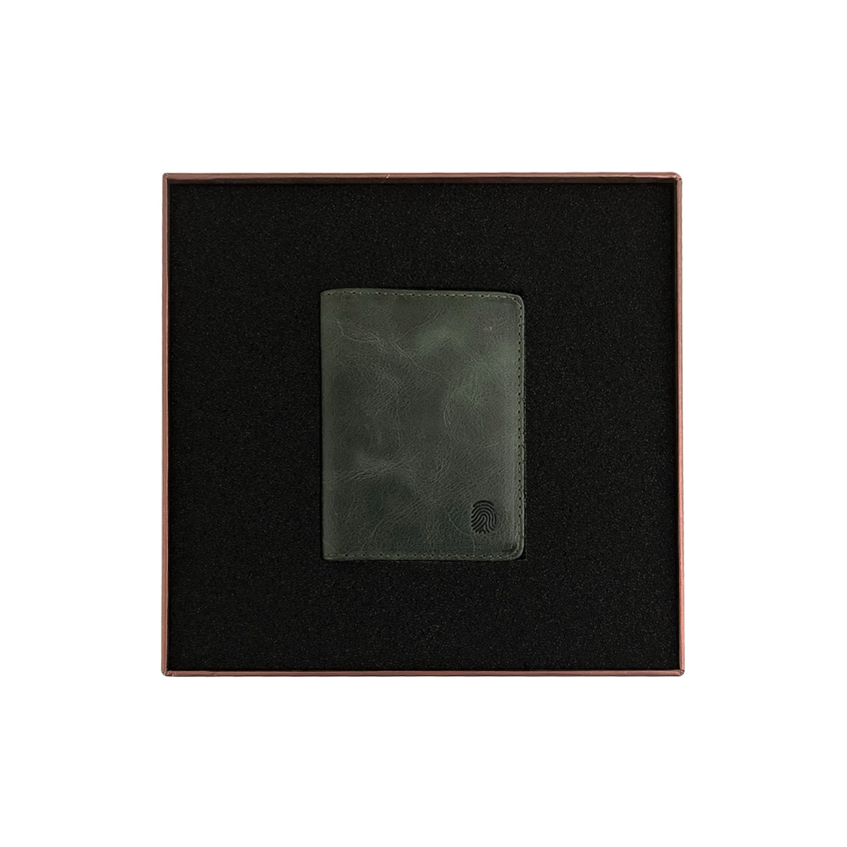 Finger Print Deri Yeil Czdan FD-7540