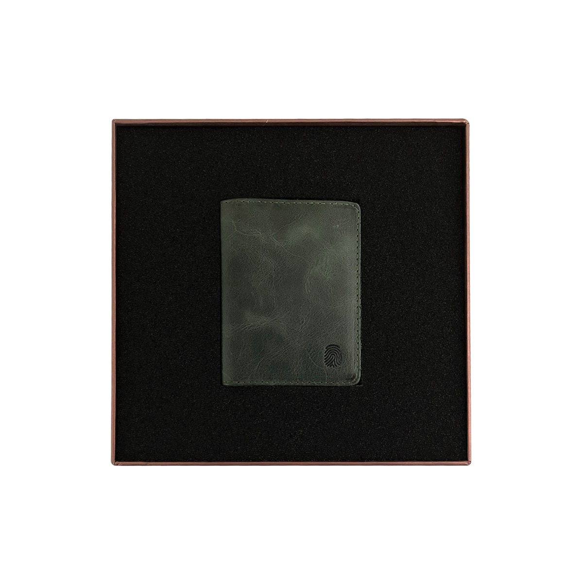 Finger Print Deri Yeil Czdan FD-7541