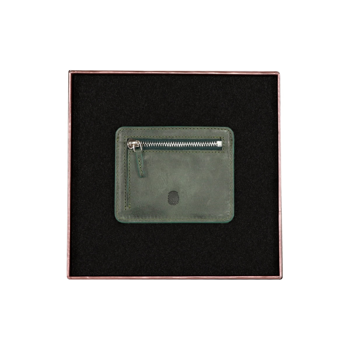 Finger Print Deri Yeil Czdan FD-7542