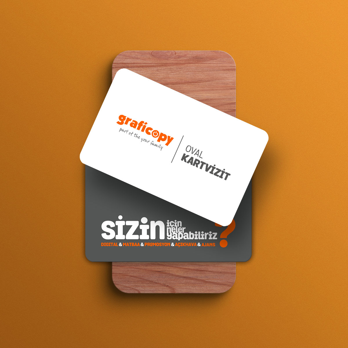 Graficopy oval Kartvizit