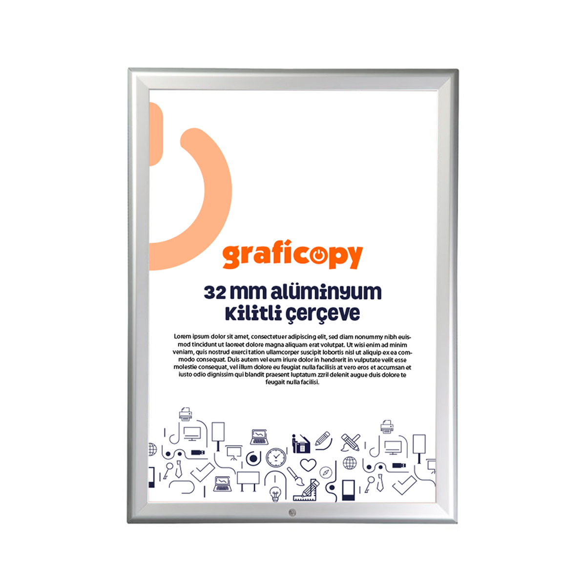 32 mm kilitli ereve